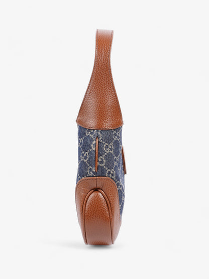 Gucci Jackie 1961 Blue / Brown Denim Small