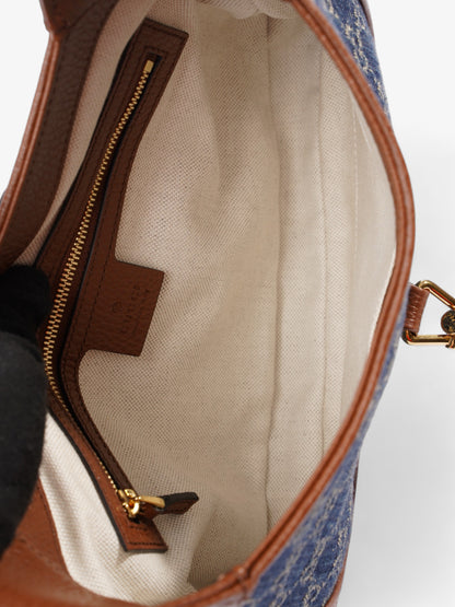 Gucci Jackie 1961 Blue / Brown Denim Small