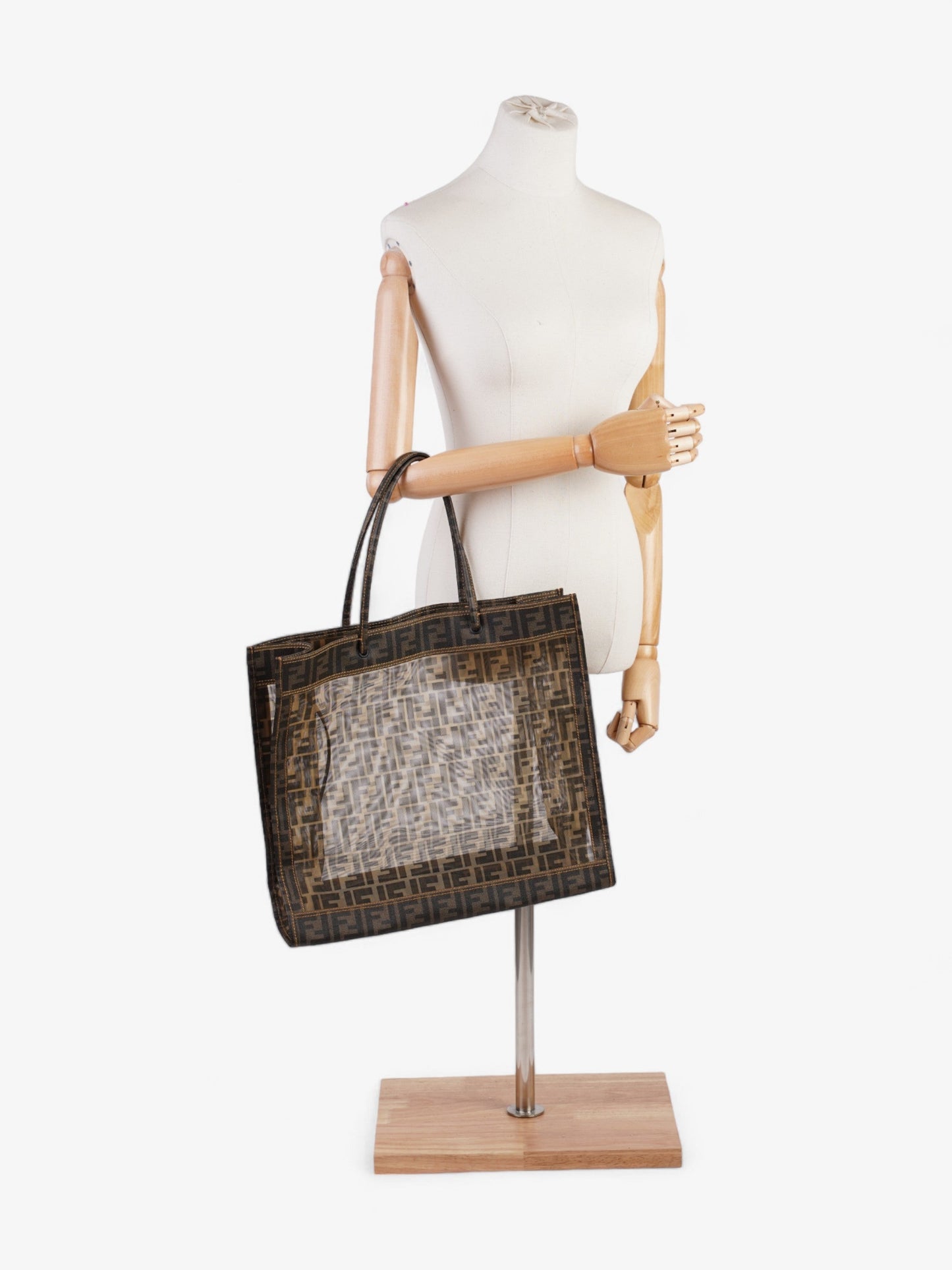 Fendi Zucca Mesh Tote Brown  Mesh