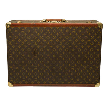 LOUIS VUITTON Customized Bisten 60 Dog Kennel for small dog in brown canvas