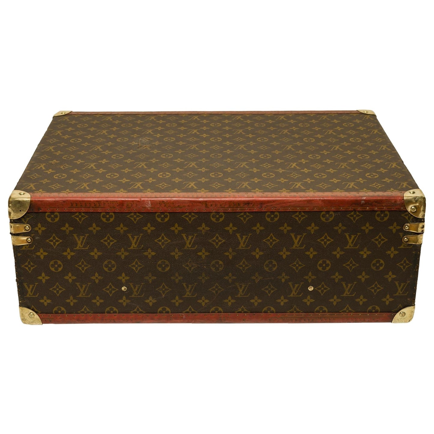 LOUIS VUITTON Customized Bisten 60 Dog Kennel for small dog in brown canvas