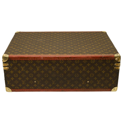 LOUIS VUITTON Customized Bisten 60 Dog Kennel for small dog in brown canvas