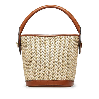 LOUIS VUITTON Raffia Petit Bucket Bucket Bag