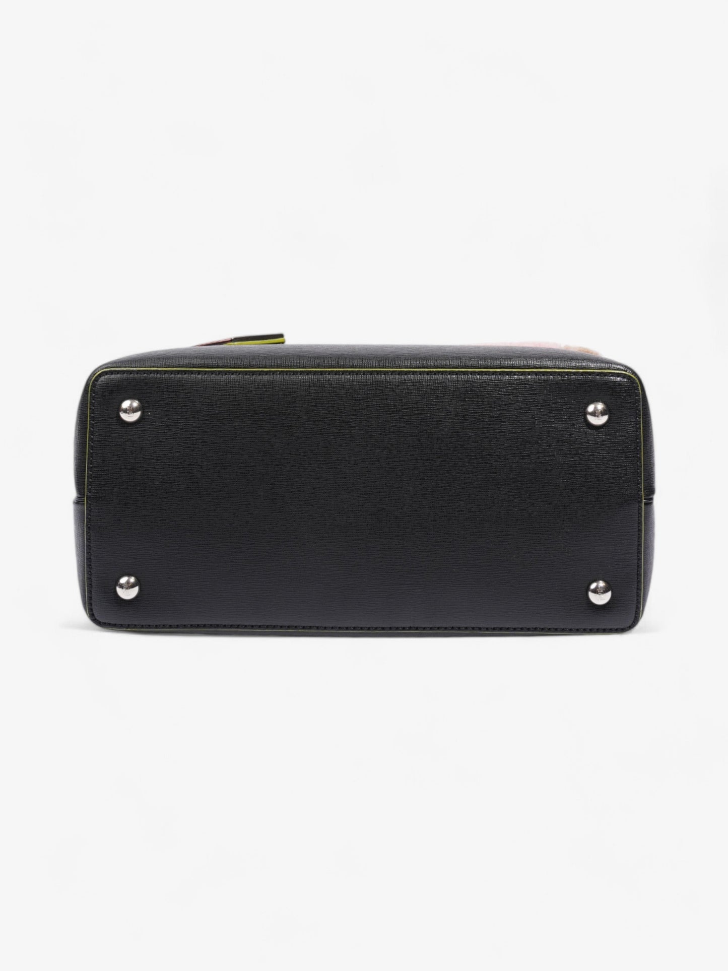 Fendi 2Jours Logo Bag Black / Multicoloured Leather Petite