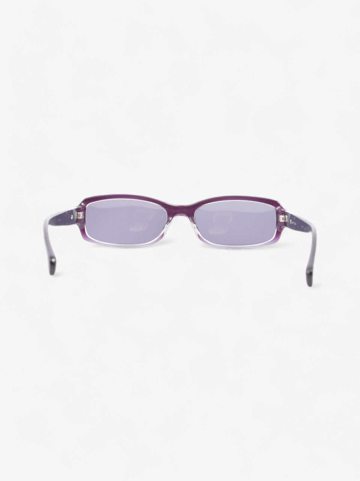 Prada Small Frame Sunglasses Black / Purple Acetate 135mm