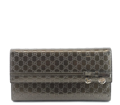 Candy Shine Microguccissima Patent Leather Wallet