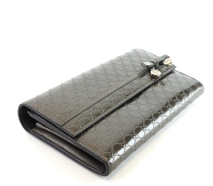 Candy Shine Microguccissima Patent Leather Wallet