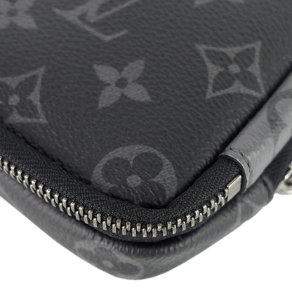 LOUIS VUITTON Double Phone Eclipse Reverse Canvas Pouch