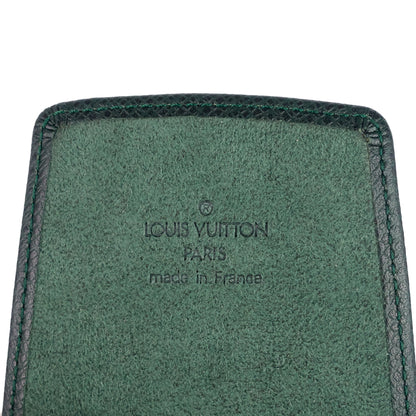 LOUIS VUITTON Green Taiga Leather Pen Holder