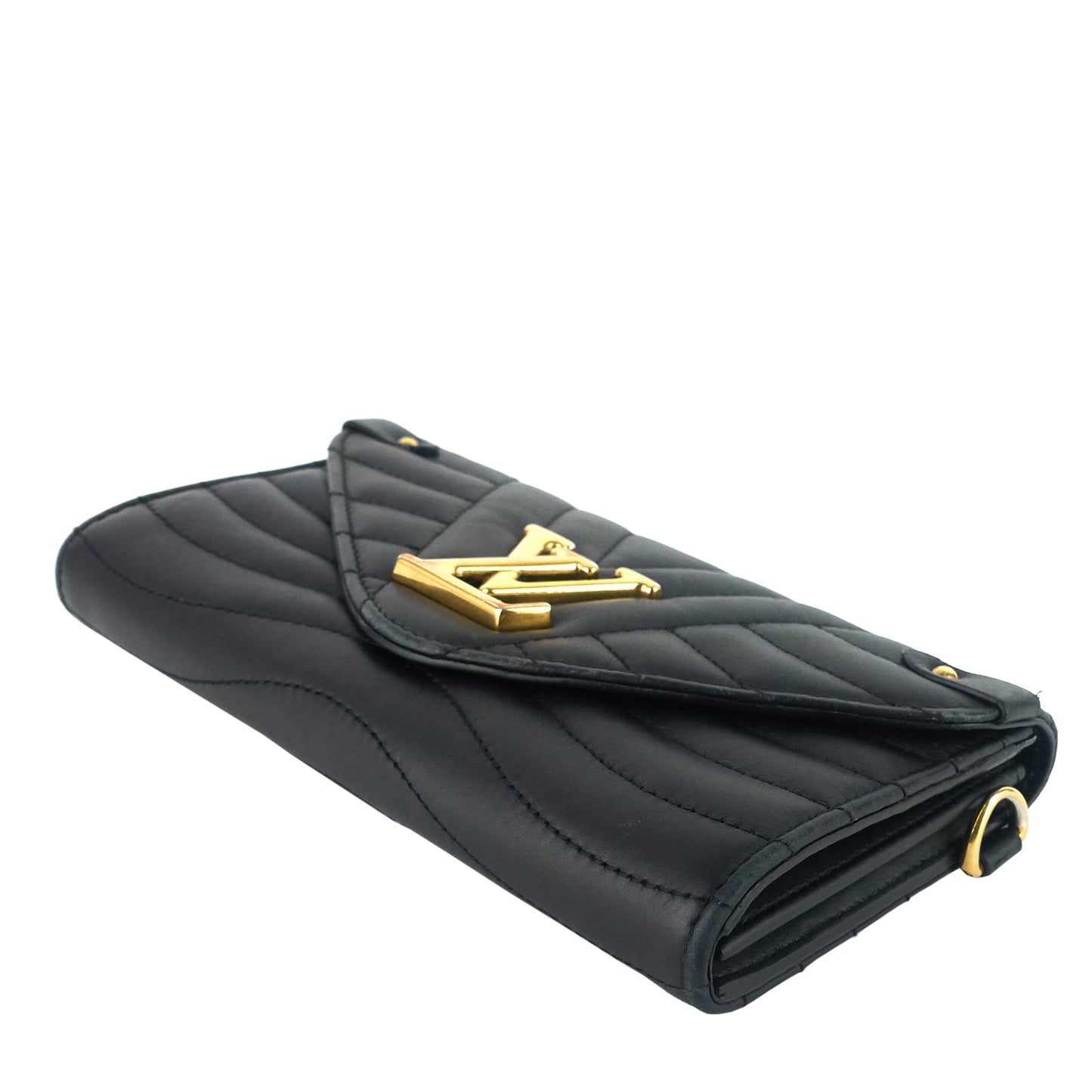 LOUIS VUITTON New Wave Calfskin Leather Long Wallet Bag