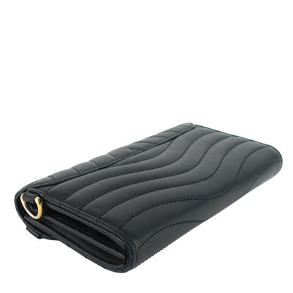 LOUIS VUITTON New Wave Calfskin Leather Long Wallet Bag