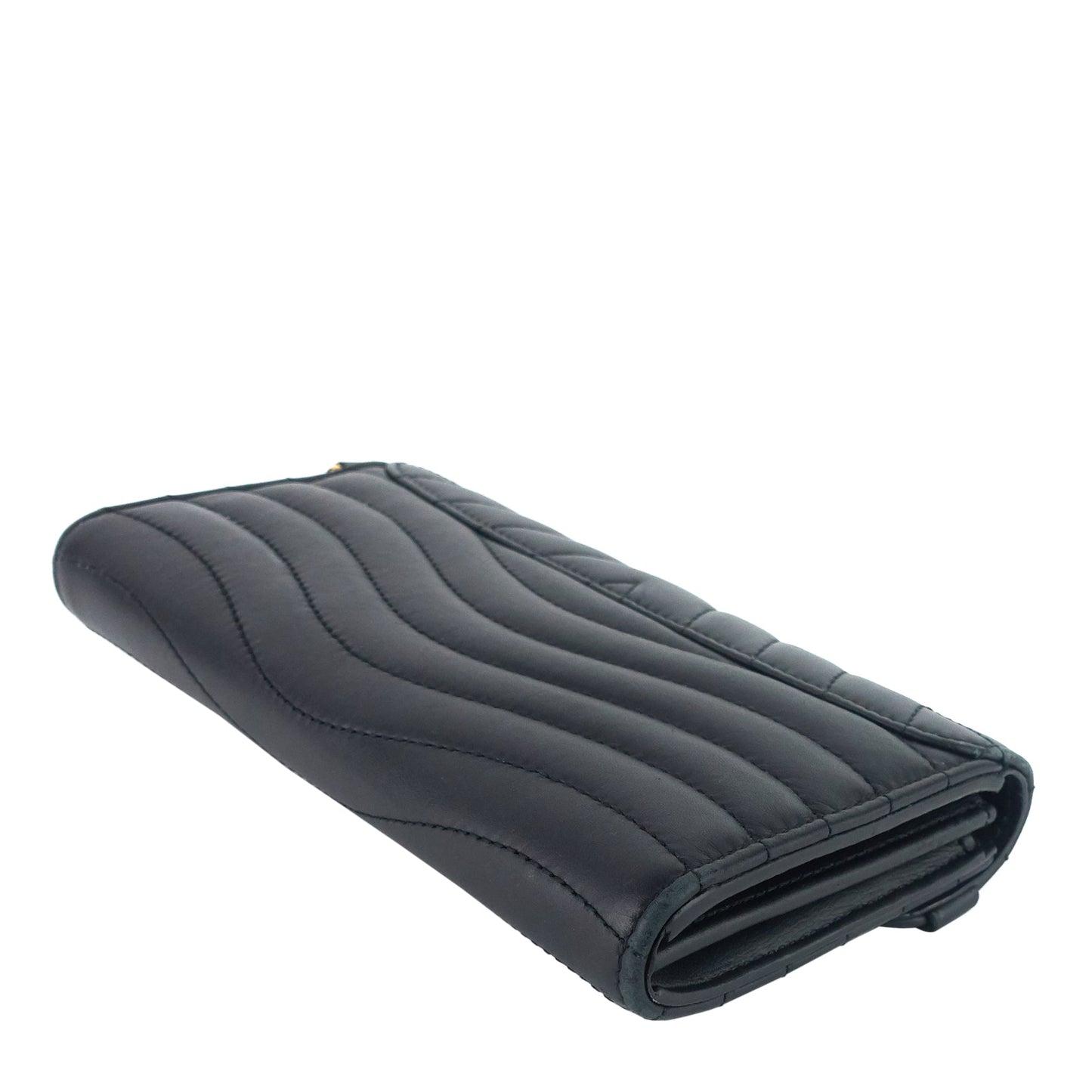 LOUIS VUITTON New Wave Calfskin Leather Long Wallet Bag