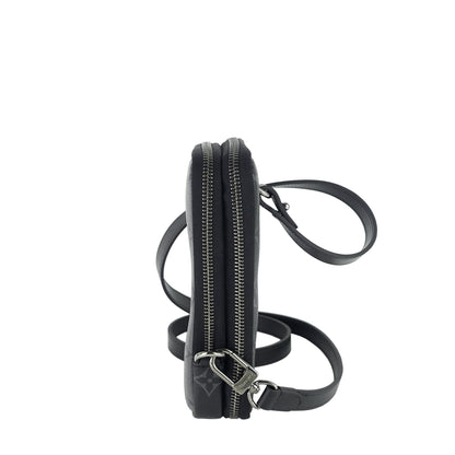 LOUIS VUITTON Double Phone Eclipse Reverse Canvas Pouch