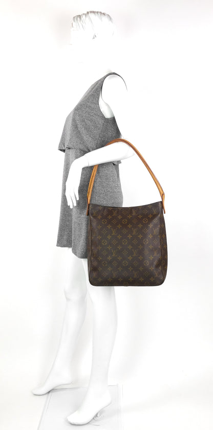 LOUIS VUITTON Looping GM Monogram Canvas Shoulder Bag