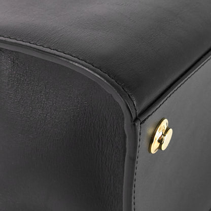 LOUIS VUITTON City Steamer MM Black Creme Bourgogne Calfskin Tote Bag