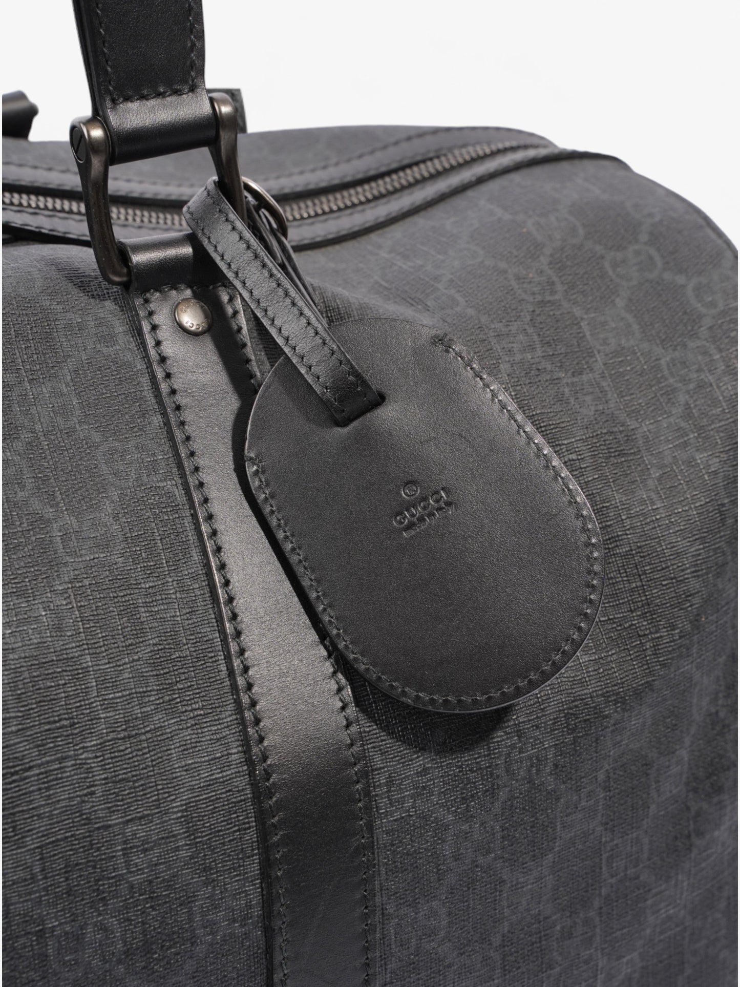 Gucci Carry-On Duffle Black GG Supreme Coated Canvas