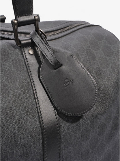 Gucci Carry-On Duffle Black GG Supreme Coated Canvas