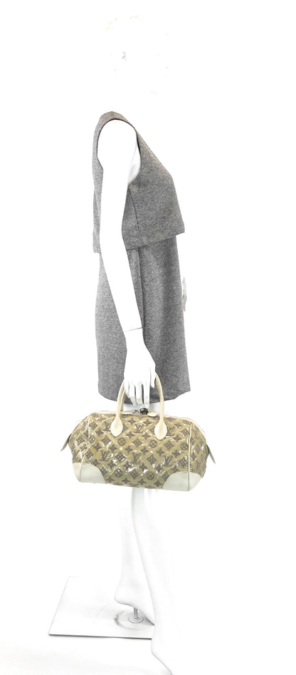 LOUIS VUITTON Monogram Bouclettes Speedy Round Bag