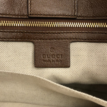 Brown Gucci GG Canvas Horsebit 1955 Tote Bag