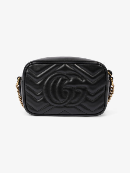 Gucci GG Marmont Black Matelasse Leather Mini