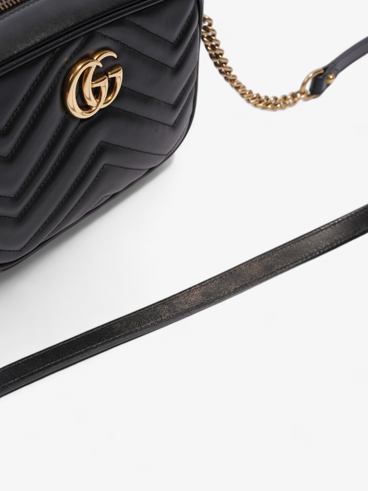 Gucci GG Marmont Black Matelasse Leather Mini