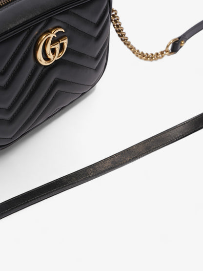 Gucci GG Marmont Black Matelasse Leather Mini
