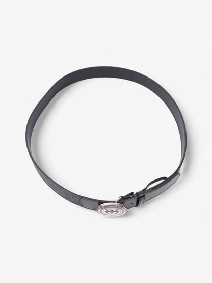 Gucci GG Interlocking Belt GG Supreme / Black / Gold Canvas 100cm / 40"