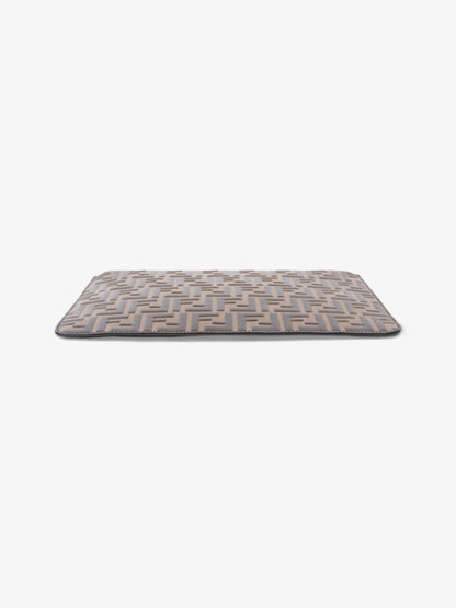 Fendi Monogram Clutch Bag BRown Leather