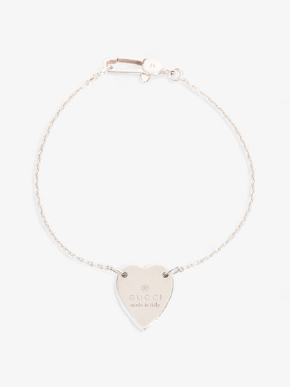 Gucci Heart Bracelet Silver Silver Sterling 17