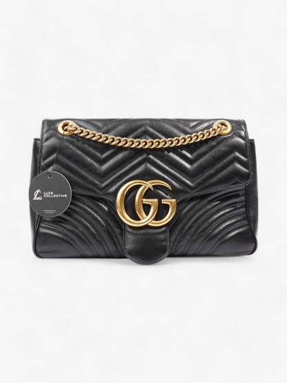 Gucci GG Marmont Black Matelasse Leather Medium