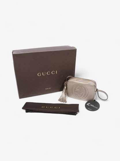 Gucci Soho Disco Bag Golden Beige Calfskin Leather Small