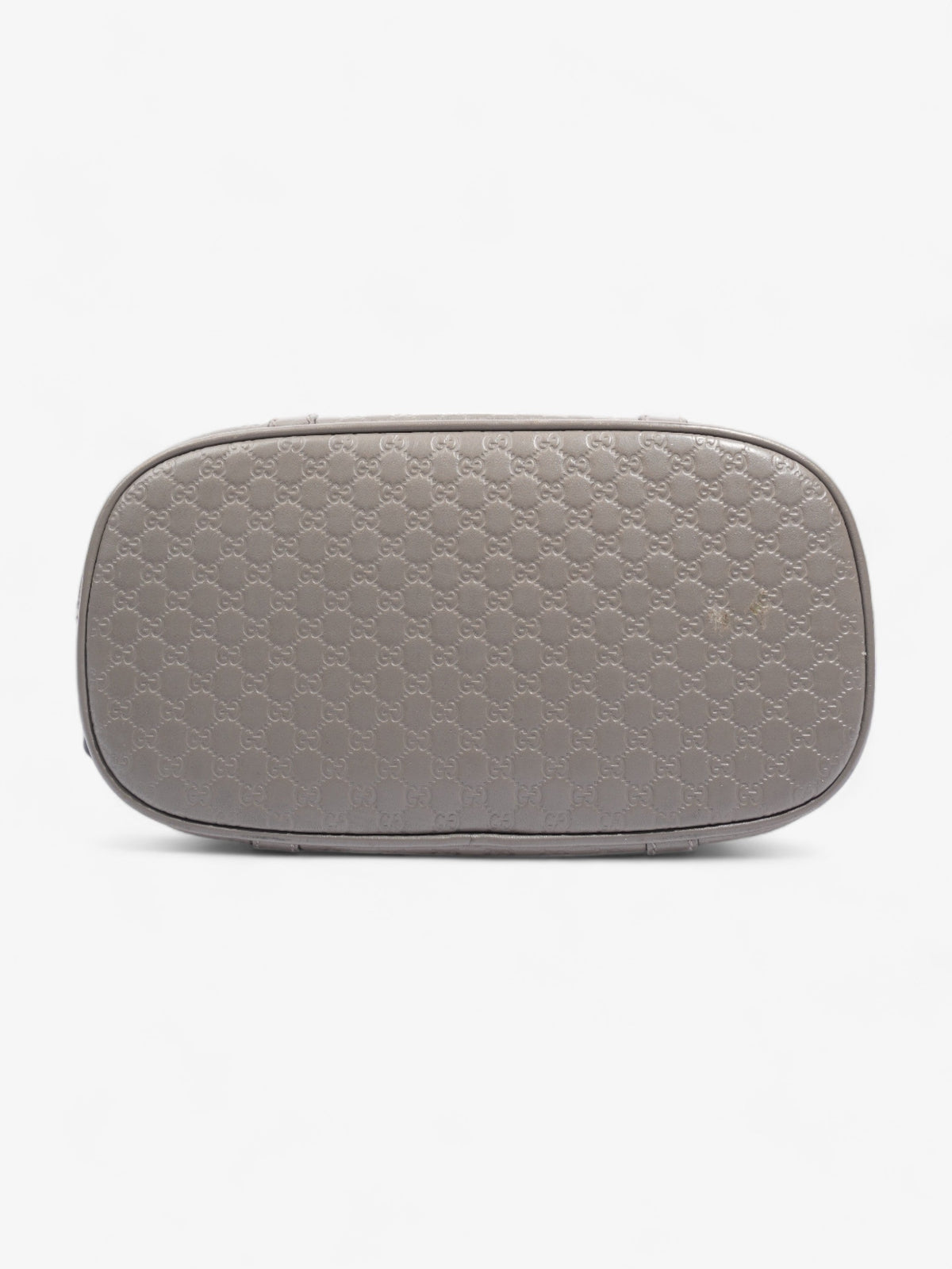 Mini Microguccissima Dome Bag  Grey Leather