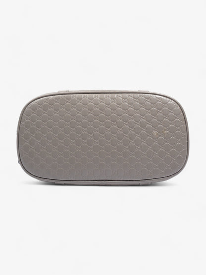 Mini Microguccissima Dome Bag  Grey Leather