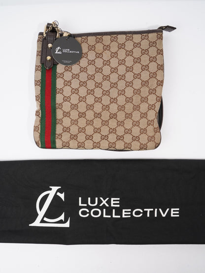 Gucci Sherry Line GG Supreme / Red / Green Canvas
