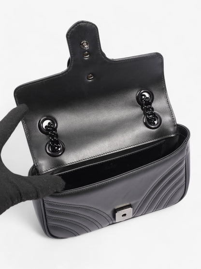 Gucci GG Marmont Black Matelasse Leather Mini