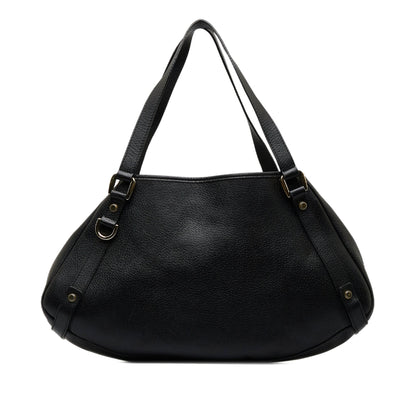 Black Gucci Leather Abbey Tote