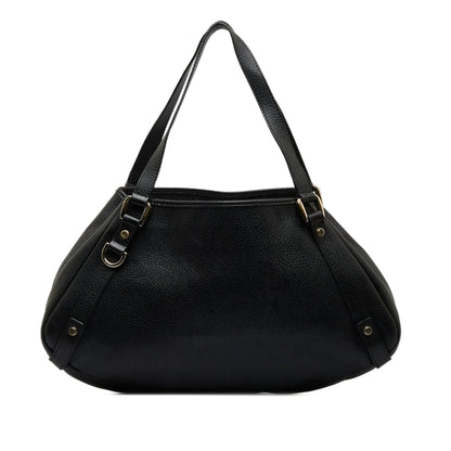 Black Gucci Leather Abbey Tote