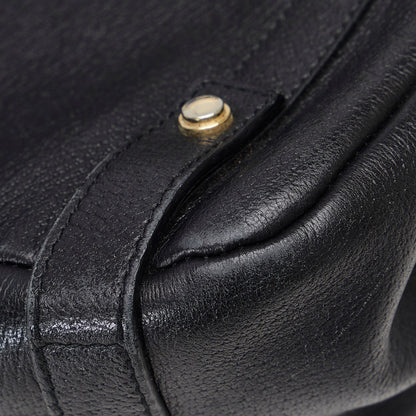 Black Gucci Leather Abbey Tote