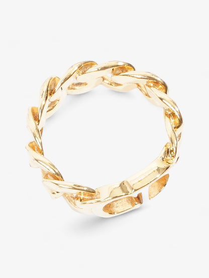 Christian Dior CD Chain Ring Gold Base Metal L (58mm)