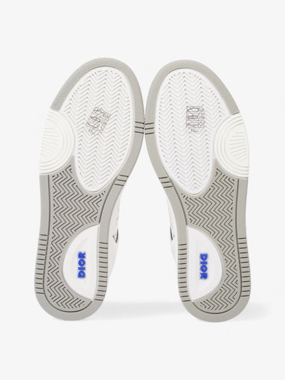 Christian Dior B27 Low Top Sneakers  White / Blue Leather EU 40 UK 6