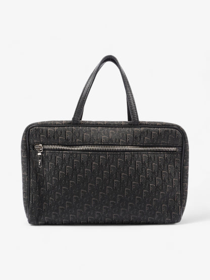 Christian Dior Trotter Handbag Black Dior Oblique Canvas
