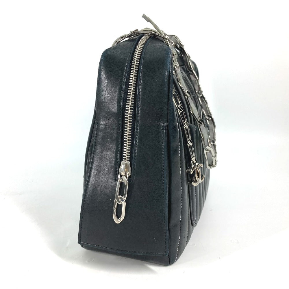 Chanel 30 Leather Black Shoulder Bag 6
