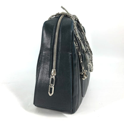 Chanel 30 Leather Black Shoulder Bag 6