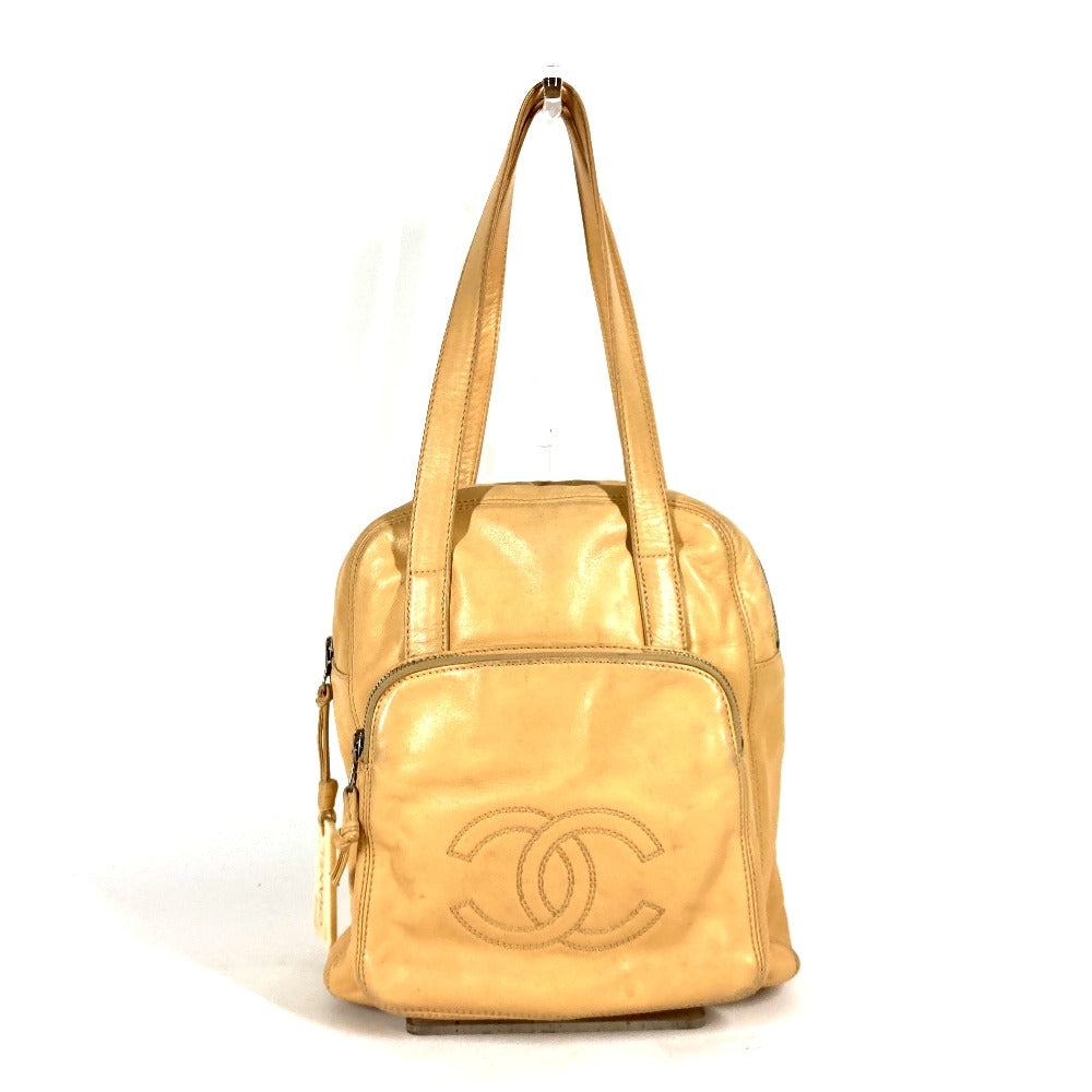 Chanel 30 Leather Beige Tote Bag