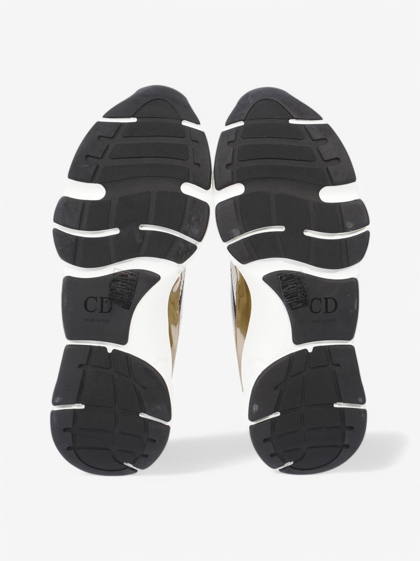 Christian Dior B22 Sneakers White  / Gold / Black Mesh EU 42 UK 8