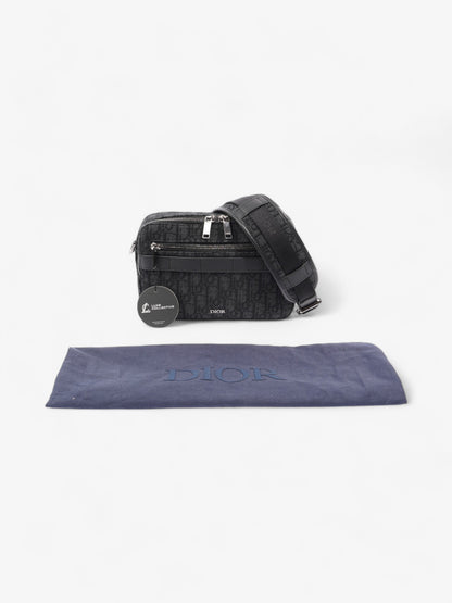 Christian Dior Safari Messenger Bag Navy / Black Canvas
