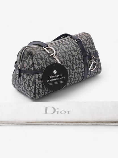Christian Dior Small Duffle Dior Blue Oblique Canvas