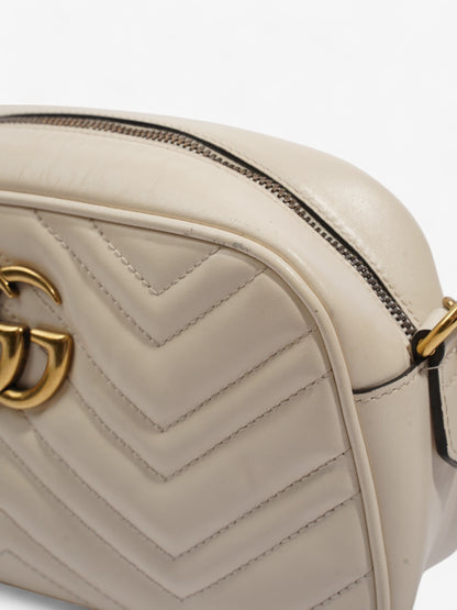 Gucci GG Marmont White Matelasse Leather Small
