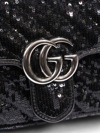 Gucci GG Marmont Black Sequin Mini