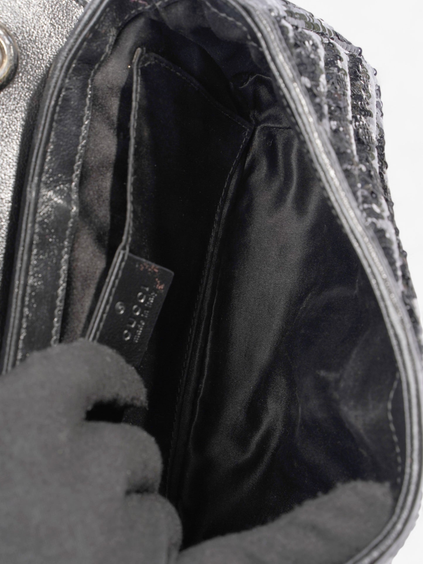 Gucci GG Marmont Black Sequin Mini
